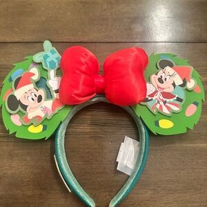 Disney Red and Green Mickey and Minnie Hair Accessory